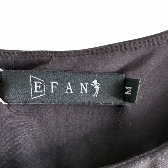 EFAN  Sleek Black Crop Top Size M - Picture 3 of 5